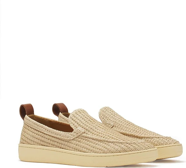 Lanvin Men's Cruiser Raffia Loafers Moccasins