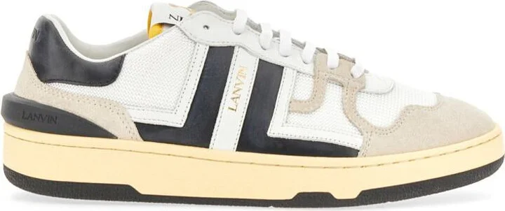 Lanvin Mesh, Suede And Nappa Leather Sneaker - Image 2