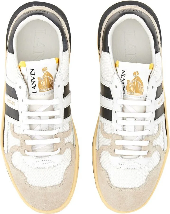 Lanvin Mesh, Suede And Nappa Leather Sneaker - Image 5