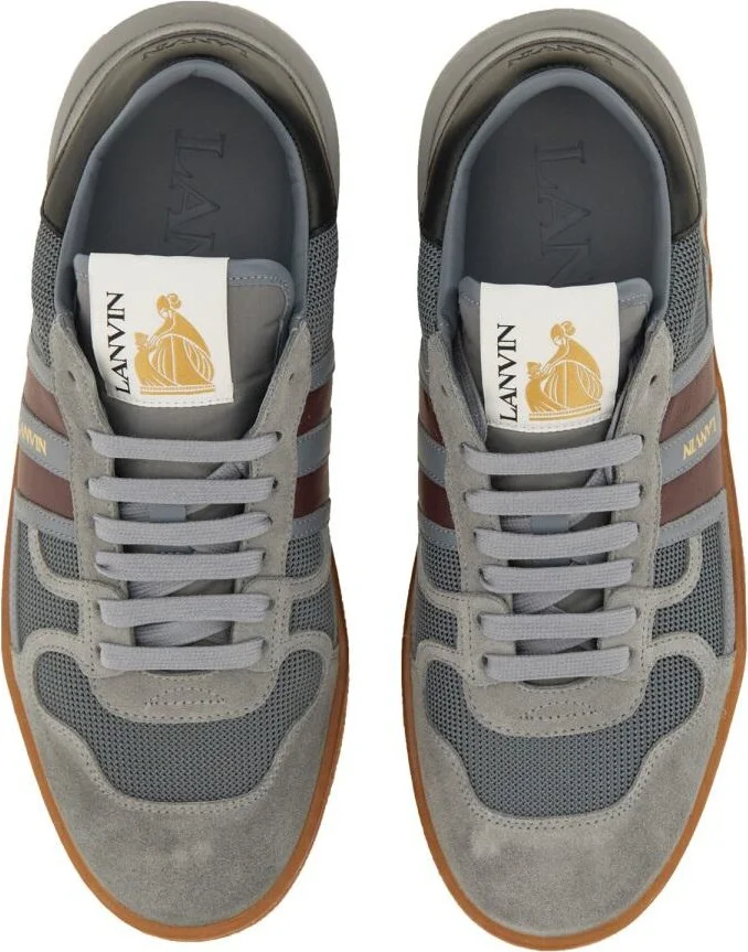 Lanvin Mesh, Suede And Nappa Leather Sneaker - Image 2