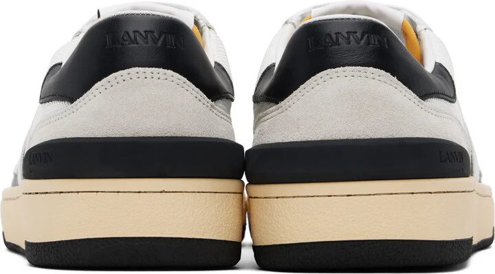 Lanvin Off-White & Black Clay Mesh Sneakers - Image 2