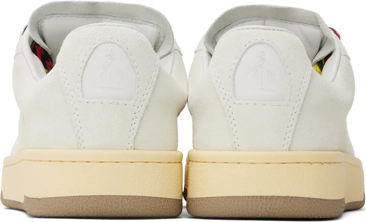 Lanvin Off-White Suede Curb Lite Sneakers - Image 2