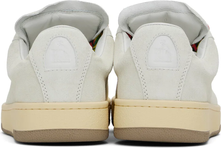 Lanvin Off-White Suede Curb Lite Sneakers - Image 2