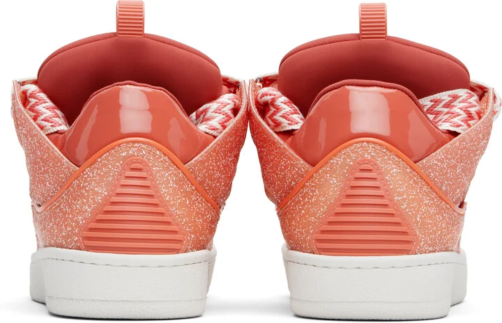 Lanvin Pink Speckled Curb Sneakers - Image 2