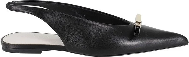 Lanvin Pointed-Toe Slingback Flats