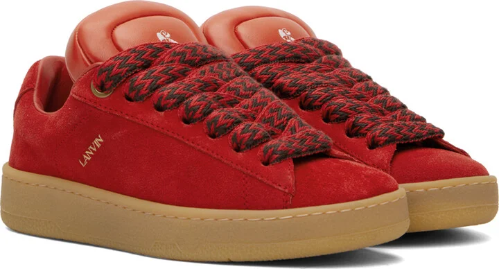 Lanvin Red Future Edition P24 Curb Lite Sneakers - Image 4