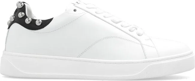 Lanvin Round Toe Lace-Up Sneakers