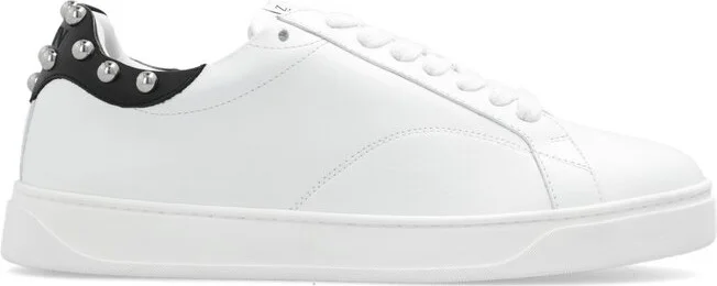 Lanvin Round Toe Lace-Up Sneakers