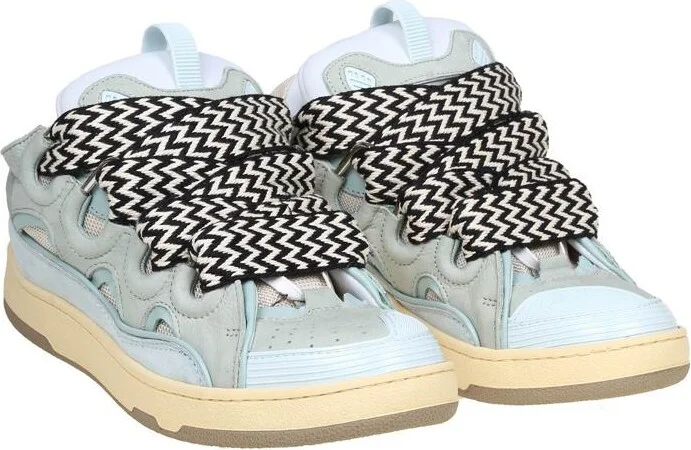 Lanvin Sneakers In Leather And Fabric - Image 2