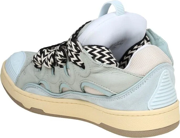 Lanvin Sneakers In Leather And Fabric - Image 4