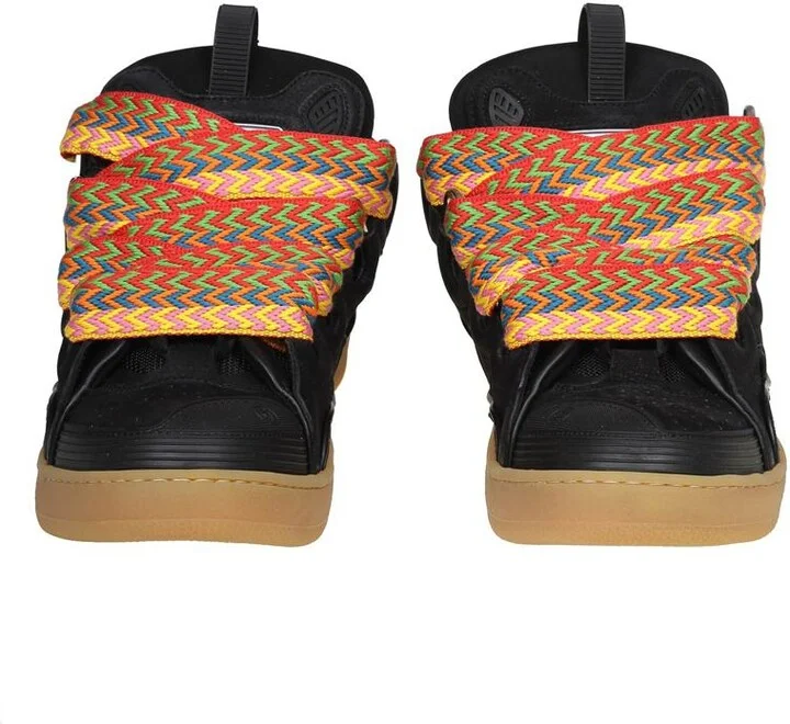 Lanvin Sneakers In Leather, Fabric And Suede - Image 3
