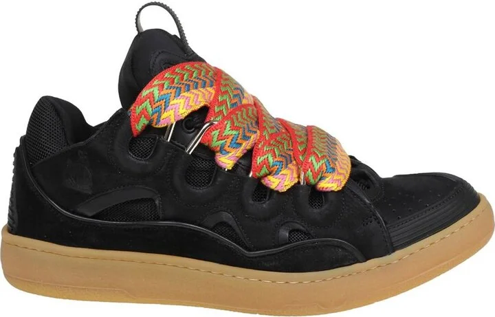 Lanvin Sneakers In Leather, Fabric And Suede