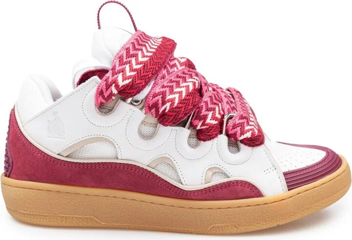 Lanvin Sneakers In Leather, Fabric And Suede