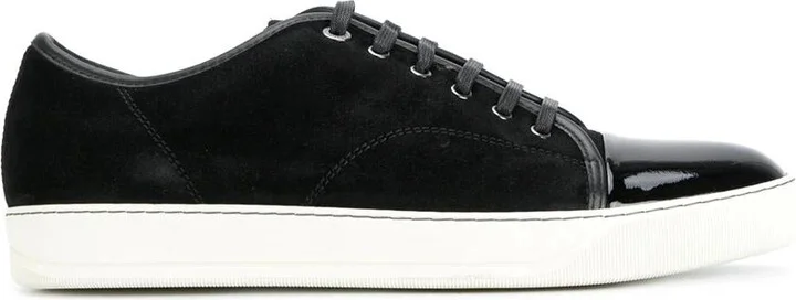 Lanvin Sneakers With Shiny Toe