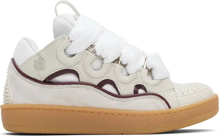Lanvin SSENSE Exclusive Beige Curb Sneakers