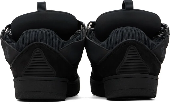 Lanvin SSENSE Exclusive Black Curb Sneakers - Image 2