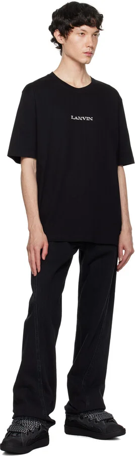 Lanvin SSENSE Exclusive Black Curb Sneakers - Image 5