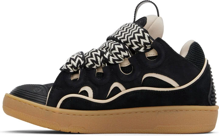 Lanvin SSENSE Exclusive Black Curb Sneakers - Image 3
