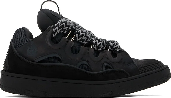 Lanvin SSENSE Exclusive Black Curb Sneakers