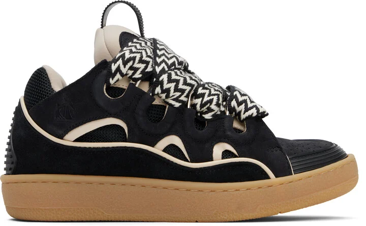 Lanvin SSENSE Exclusive Black Curb Sneakers