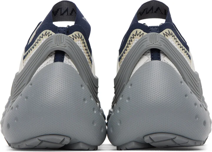 Lanvin SSENSE Exclusive Gray & Navy Flash-X Sneakers - Image 2