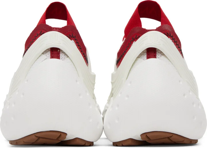 Lanvin SSENSE Exclusive Red & White Flash-X Sneakers - Image 2
