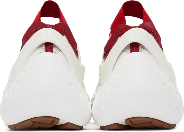 Lanvin SSENSE Exclusive Red & White Flash-X Sneakers - Image 2