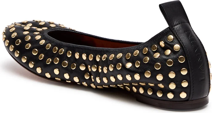 Lanvin Studded Leather Ballet Flats - Image 2