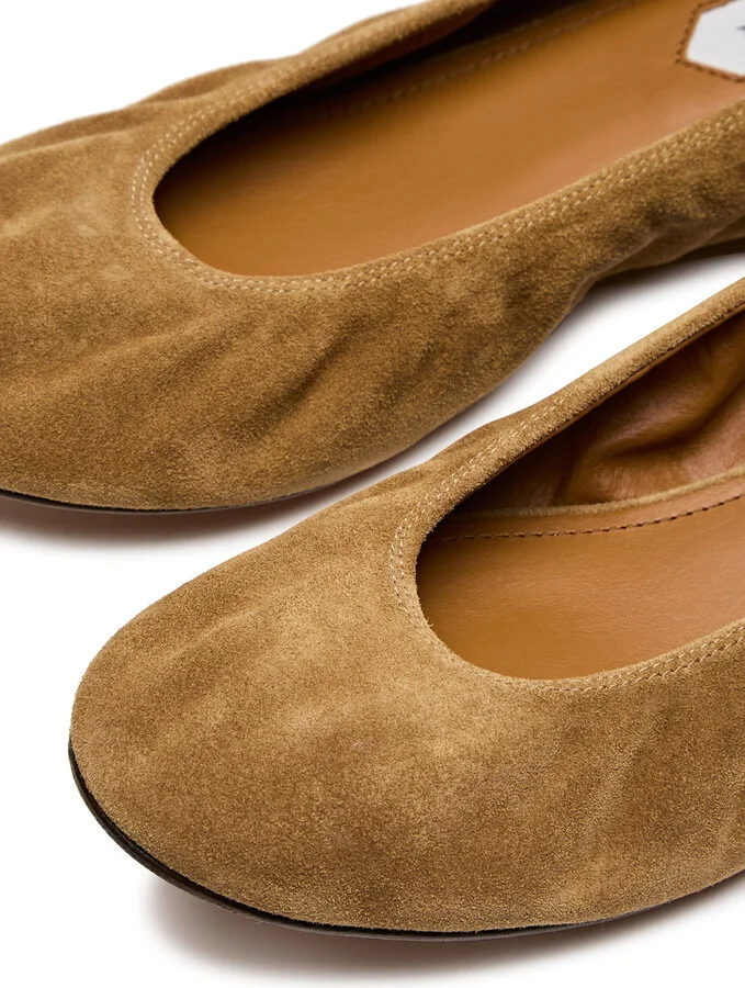 Lanvin Suede Ballet Flats - Image 8