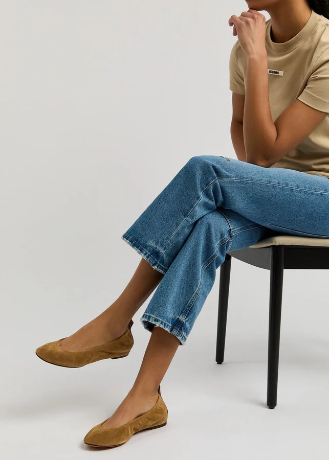 Lanvin Suede Ballet Flats - Image 9