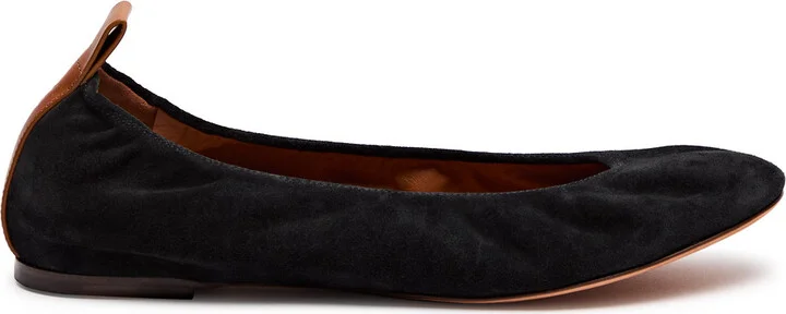 Lanvin Suede Ballet Flats