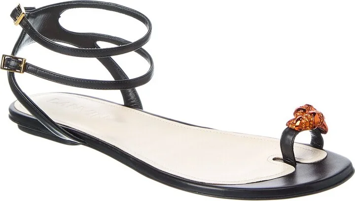 Lanvin Swing Melodie Leather Sandal