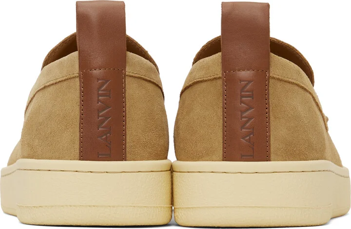 Lanvin Tan Cruiser Suede Sneakers - Image 2