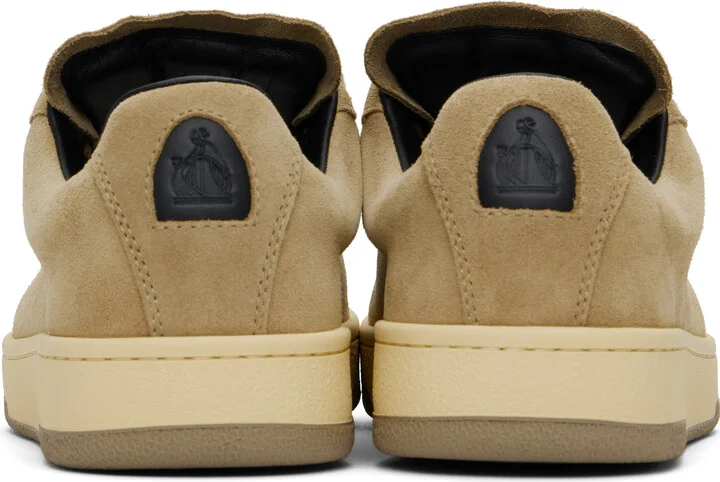 Lanvin Tan Suede Curb Lite Sneakers - Image 2