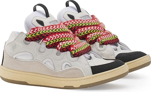 Lanvin Unisex Leather Curb Sneakers