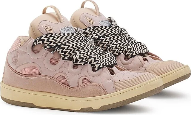 Lanvin Unisex Leather Curb Sneakers