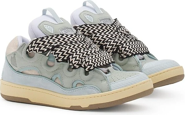 Lanvin Unisex Leather Curb Sneakers