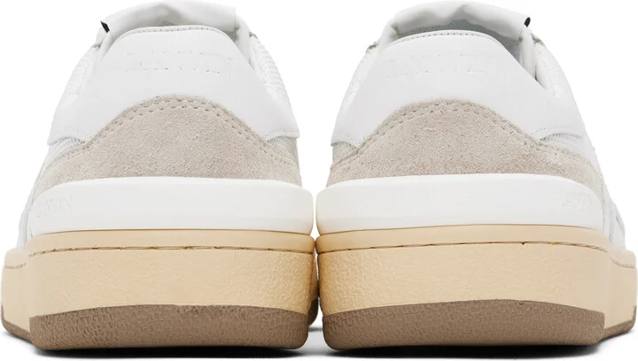Lanvin White Clay Mesh Sneakers - Image 2