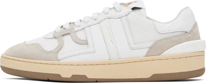 Lanvin White Clay Mesh Sneakers - Image 3