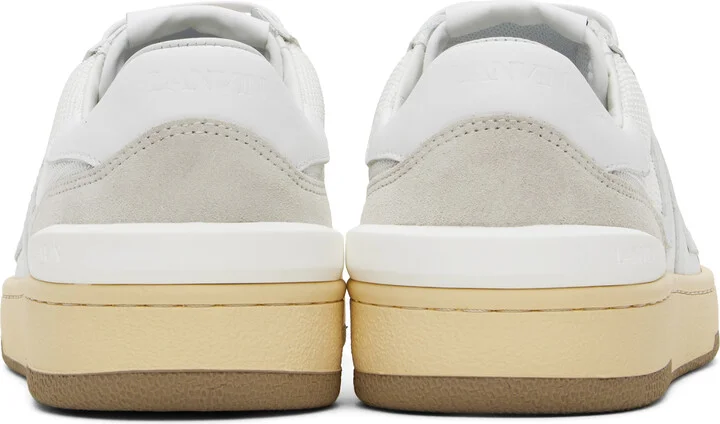Lanvin White Clay Mesh Sneakers - Image 2