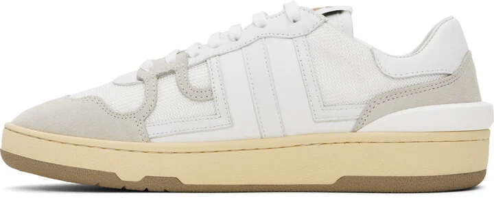 Lanvin White Clay Mesh Sneakers - Image 3