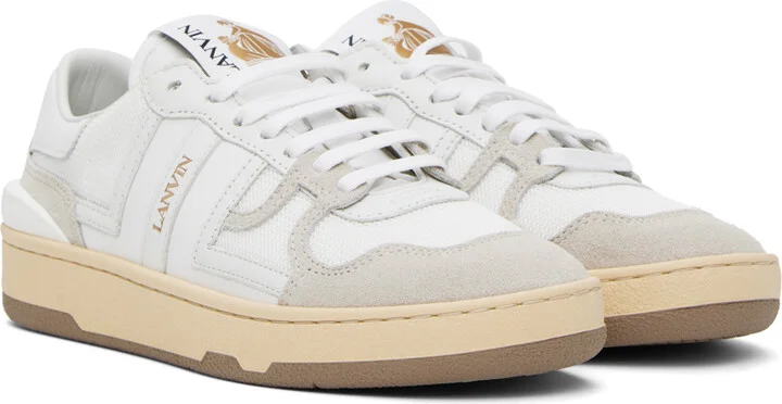 Lanvin White Clay Sneakers - Image 4