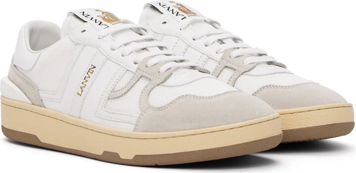 Lanvin White Clay Sneakers - Image 4