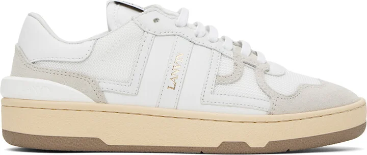 Lanvin White Clay Sneakers