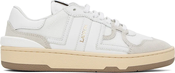 Lanvin White Clay Sneakers