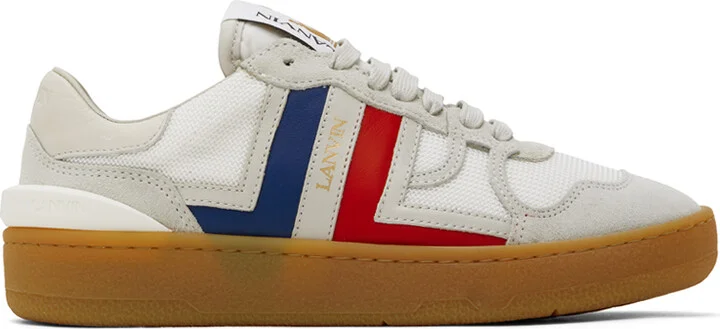 Lanvin White Clay Sneakers