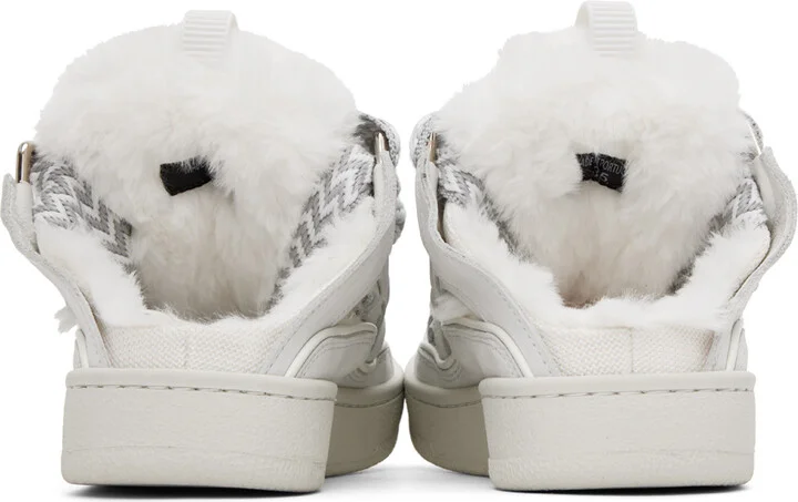 Lanvin White Curb Slip-On Sneakers - Image 2