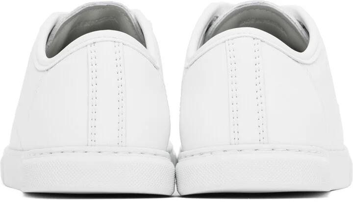 Lanvin White DBB1 Leather Sneakers - Image 2
