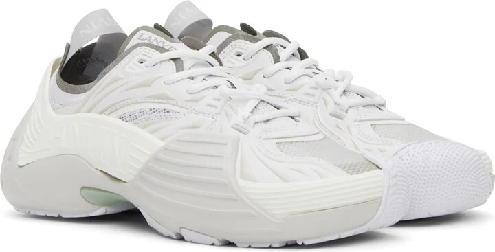 Lanvin White Flash-X Sneakers - Image 4