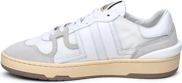 Lanvin White Leather Blend Sneakers - Image 3